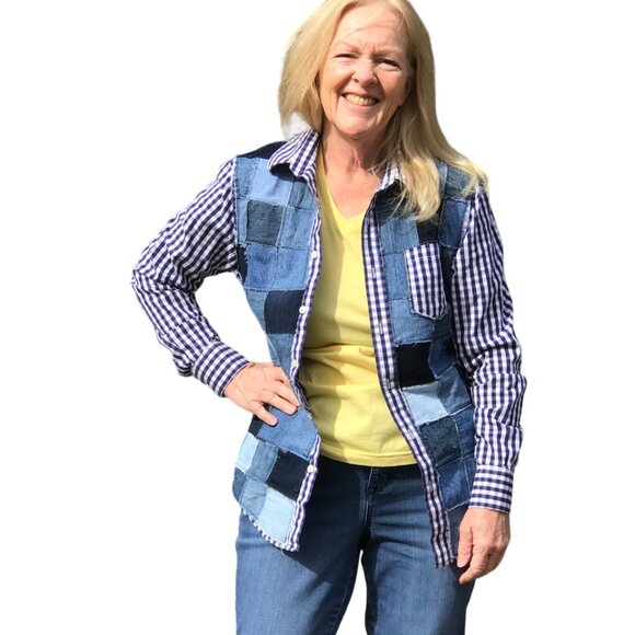 Patchwork, Bleaching, Painting, Stitching, Splicing = MY UPCYCLING LIFE! - Picture 5 of 16